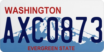 WA license plate AXC0873