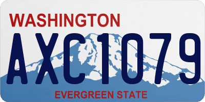 WA license plate AXC1079