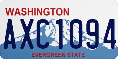WA license plate AXC1094