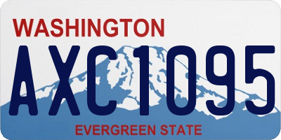WA license plate AXC1095