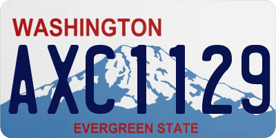 WA license plate AXC1129