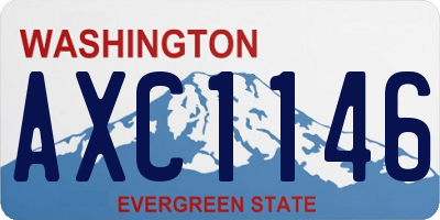 WA license plate AXC1146