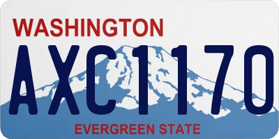 WA license plate AXC1170