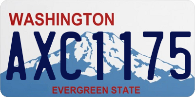 WA license plate AXC1175