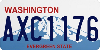 WA license plate AXC1176