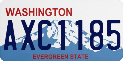 WA license plate AXC1185