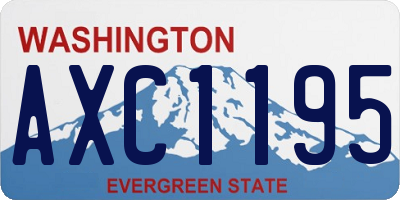 WA license plate AXC1195