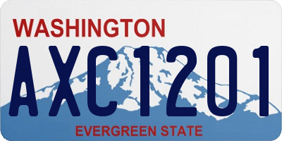 WA license plate AXC1201