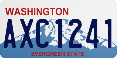 WA license plate AXC1241