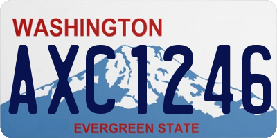 WA license plate AXC1246