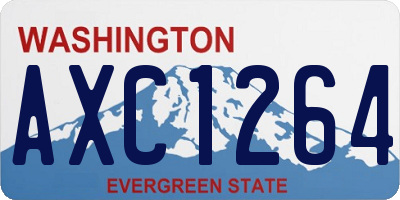 WA license plate AXC1264