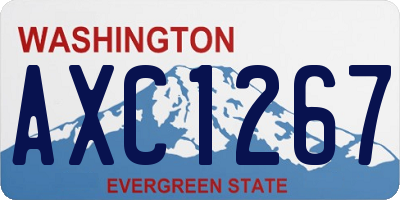 WA license plate AXC1267