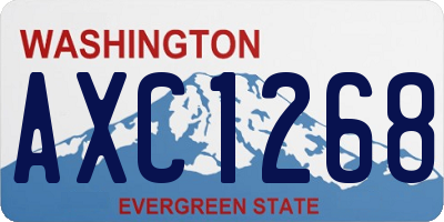 WA license plate AXC1268