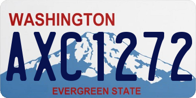 WA license plate AXC1272