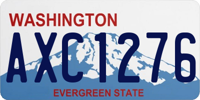 WA license plate AXC1276