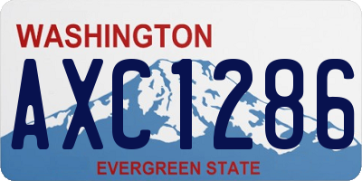 WA license plate AXC1286