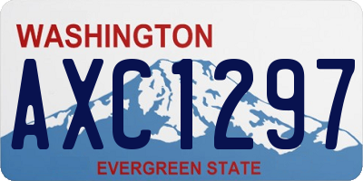 WA license plate AXC1297