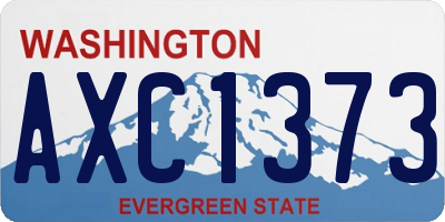 WA license plate AXC1373