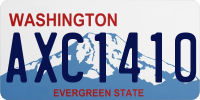 WA license plate AXC1410