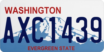 WA license plate AXC1439