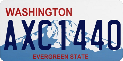 WA license plate AXC1440
