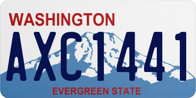 WA license plate AXC1441
