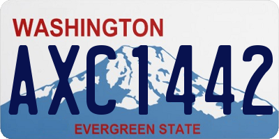WA license plate AXC1442