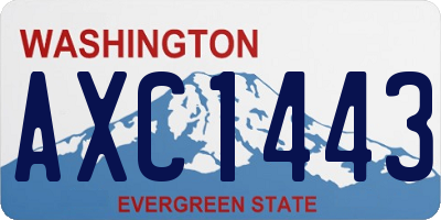 WA license plate AXC1443