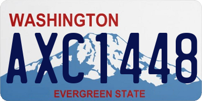 WA license plate AXC1448