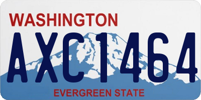 WA license plate AXC1464