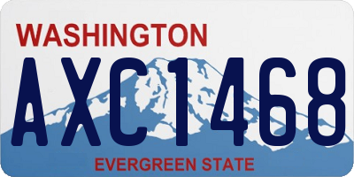 WA license plate AXC1468