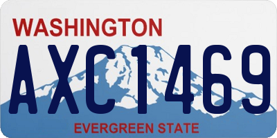 WA license plate AXC1469