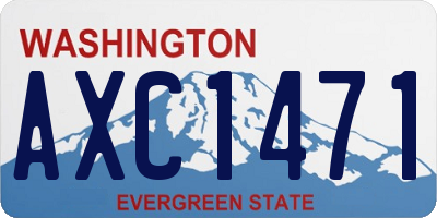 WA license plate AXC1471