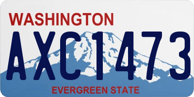 WA license plate AXC1473