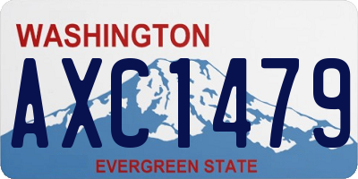 WA license plate AXC1479