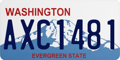 WA license plate AXC1481