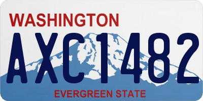 WA license plate AXC1482
