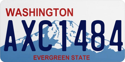 WA license plate AXC1484