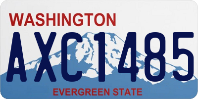 WA license plate AXC1485