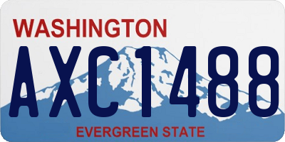 WA license plate AXC1488