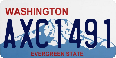 WA license plate AXC1491