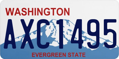WA license plate AXC1495