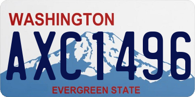 WA license plate AXC1496