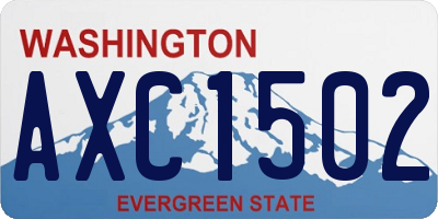 WA license plate AXC1502