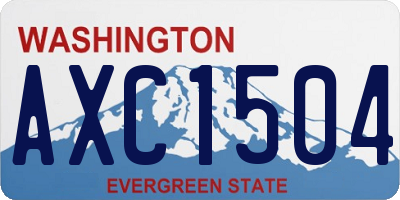 WA license plate AXC1504