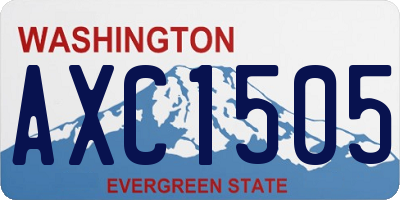 WA license plate AXC1505