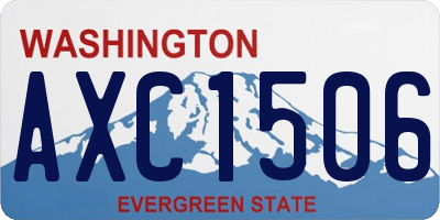 WA license plate AXC1506