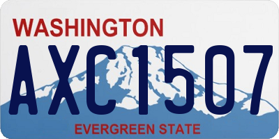 WA license plate AXC1507
