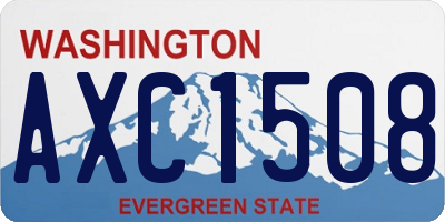 WA license plate AXC1508