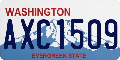 WA license plate AXC1509